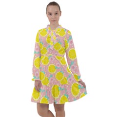 Pink Lemons All Frills Chiffon Dress by ConteMonfrey