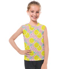 Pink Lemons Kids  Mesh Tank Top by ConteMonfrey