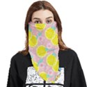 Pink lemons Face Covering Bandana (Triangle) View1