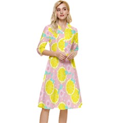 Pink Lemons Classy Knee Length Dress by ConteMonfrey