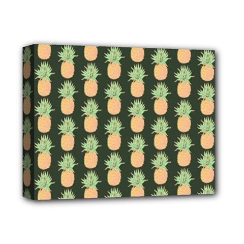 Pineapple Green Deluxe Canvas 14  X 11  (stretched) by ConteMonfrey