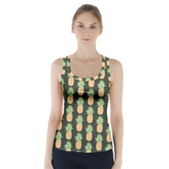 Pineapple Green Racer Back Sports Top by ConteMonfrey