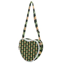 Pineapple Green Heart Shoulder Bag by ConteMonfrey