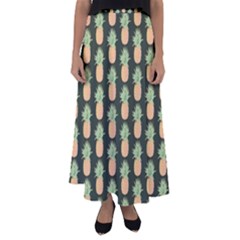 Pineapple Green Flared Maxi Skirt by ConteMonfrey