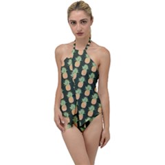 Pineapple Green Go With The Flow One Piece Swimsuit by ConteMonfrey