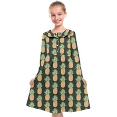 Pineapple Green Kids  Midi Sailor Dress by ConteMonfrey