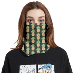 Pineapple Green Face Covering Bandana (two Sides) by ConteMonfrey