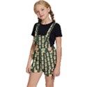 Pineapple Green Kids  Short Overalls View2