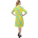 Green lemons Long Sleeve Mini Shirt Dress View2