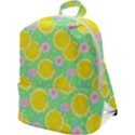 Green lemons Zip Up Backpack View1