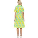 Green lemons Button Top Knee Length Dress View2