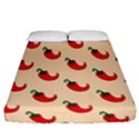 Small Mini Peppers Pink Fitted Sheet (California King Size) View1