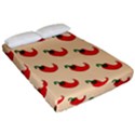 Small Mini Peppers Pink Fitted Sheet (California King Size) View2