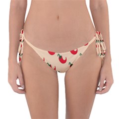 Small Mini Peppers Pink Reversible Bikini Bottom by ConteMonfrey