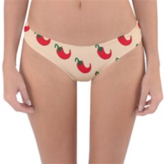 Small Mini Peppers Pink Reversible Hipster Bikini Bottoms by ConteMonfrey