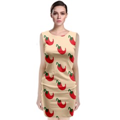 Small Mini Peppers Pink Classic Sleeveless Midi Dress by ConteMonfrey