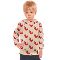 Small Mini Peppers Pink Kids  Hooded Pullover by ConteMonfrey