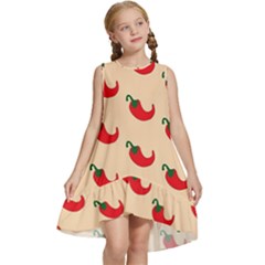 Small Mini Peppers Pink Kids  Frill Swing Dress by ConteMonfrey