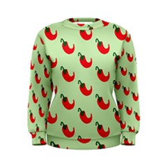 Small Mini Peppers Green Women s Sweatshirt by ConteMonfrey