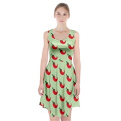 Small Mini Peppers Green Racerback Midi Dress by ConteMonfrey