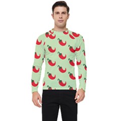 Small Mini Peppers Green Men s Long Sleeve Rash Guard by ConteMonfrey