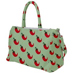 Small Mini Peppers Green Duffel Travel Bag by ConteMonfrey