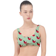 Small Mini Peppers Green The Little Details Bikini Top by ConteMonfrey