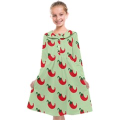 Small Mini Peppers Green Kids  Midi Sailor Dress by ConteMonfrey