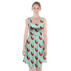 Small Mini Peppers Blue Racerback Midi Dress by ConteMonfrey