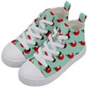 Small Mini Peppers Blue Kids  Mid-Top Canvas Sneakers View2