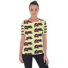 Guarana Fruit Clean Shoulder Cut Out Short Sleeve Top by ConteMonfrey