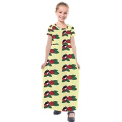 Guarana Fruit Clean Kids  Short Sleeve Maxi Dress by ConteMonfrey