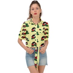 Guarana Fruit Clean Tie Front Shirt  by ConteMonfrey