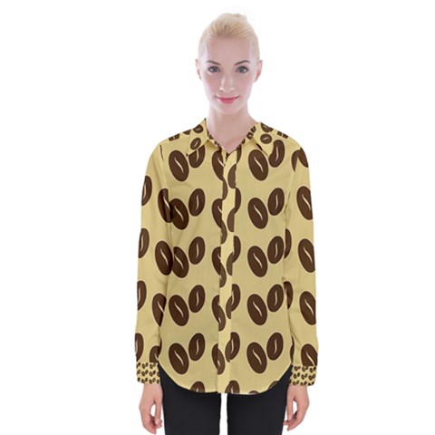 Coffee Beans Womens Long Sleeve Shirt by ConteMonfrey