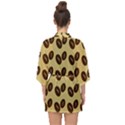 Coffee beans Half Sleeve Chiffon Kimono View2