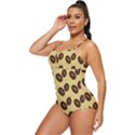 Coffee beans Retro Full Coverage Swimsuit View2