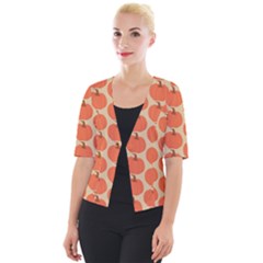 Cute Pumpkin Cropped Button Cardigan by ConteMonfrey