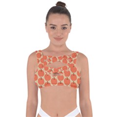 Cute Pumpkin Bandaged Up Bikini Top by ConteMonfrey