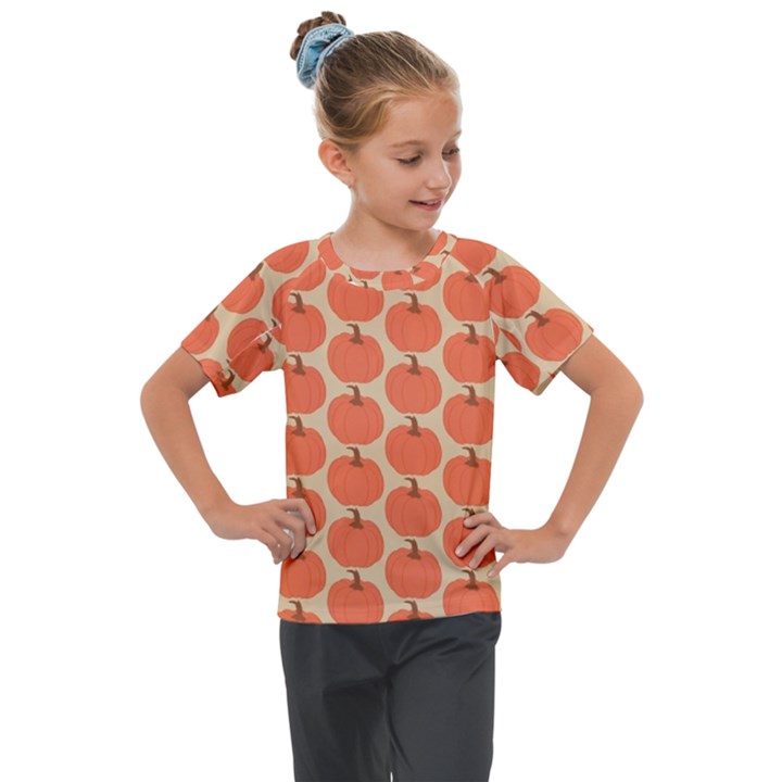 Cute Pumpkin Kids  Mesh Piece Tee