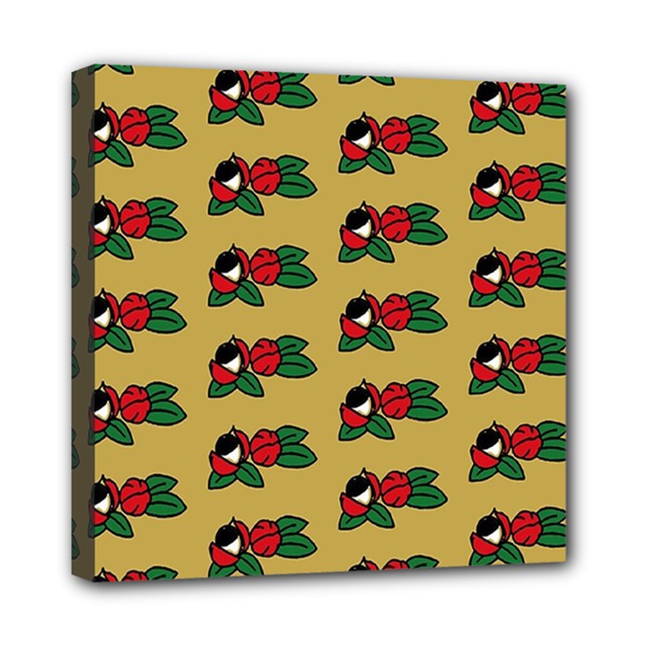 Guarana Fruit Brown Mini Canvas 8  x 8  (Stretched)