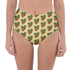 Pastel Pineapple Reversible High-waist Bikini Bottoms by ConteMonfrey