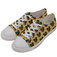 Pastel Pineapple Men s Low Top Canvas Sneakers by ConteMonfrey