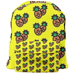 Yellow Background Pineapples Giant Full Print Backpack