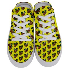 Yellow Background Pineapples Half Slippers by ConteMonfrey