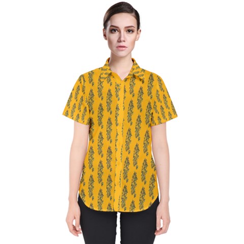 Yellow Lemon Branches Garda Women s Short Sleeve Shirt by ConteMonfrey