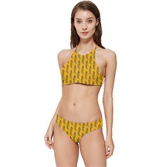 Yellow Lemon Branches Garda Banded Triangle Bikini Set by ConteMonfrey