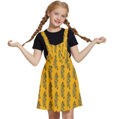 Yellow Lemon Branches Garda Kids  Apron Dress