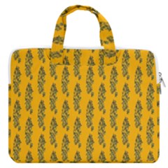 Yellow Lemon Branches Garda Macbook Pro 13  Double Pocket Laptop Bag by ConteMonfrey