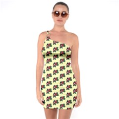 Guarana Fruit Small One Soulder Bodycon Dress by ConteMonfrey