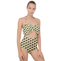 Guarana Fruit Small Scallop Top Cut Out Swimsuit by ConteMonfrey